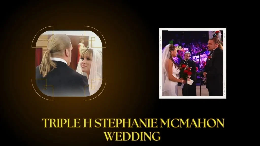 Triple H and Stephanie McMahon's reel and real life wedding.