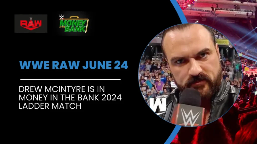 Drew McIntyre in money in the bank ladder match