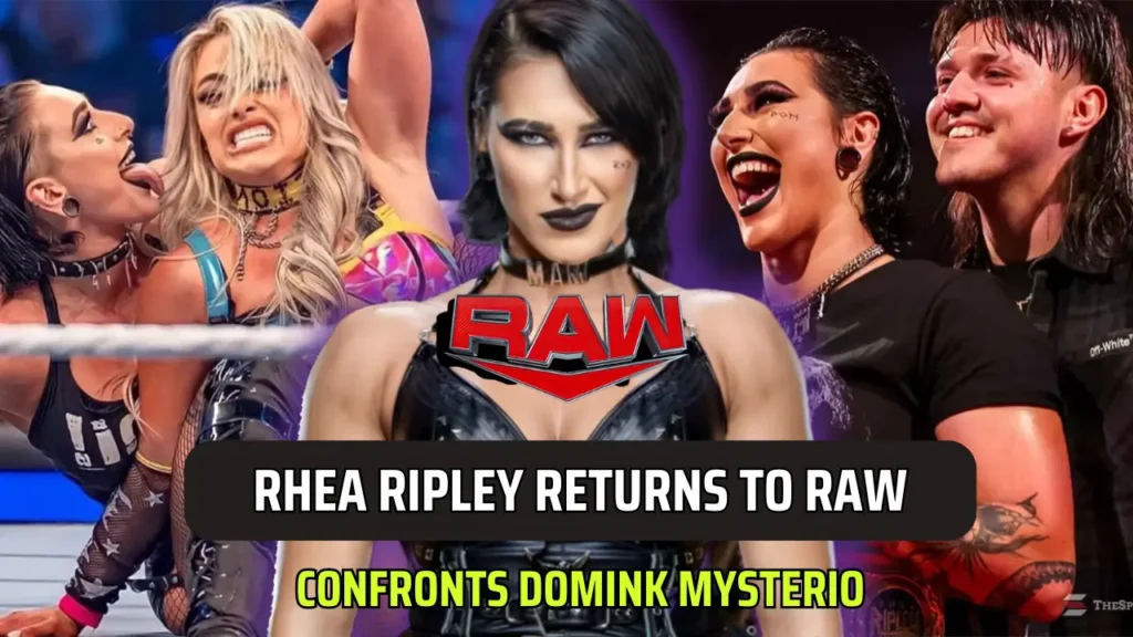 Rhea Ripley Returns to Confront Domink Mysterio at WWE RAW 