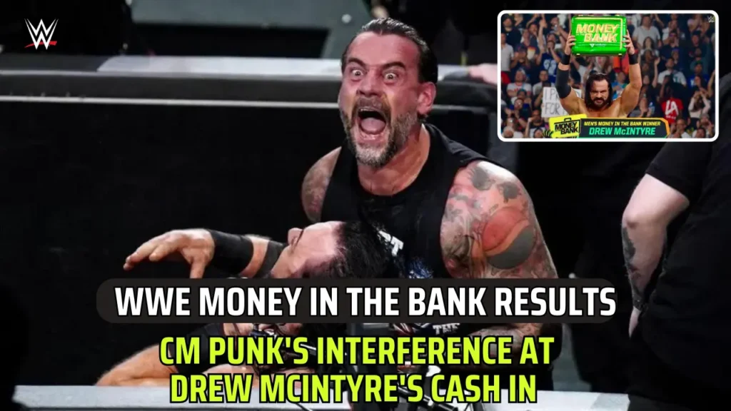 CM Punk's interference at Drew McIntyre's Cash in 