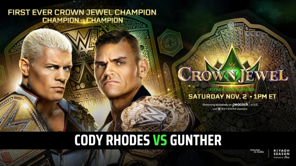 Confirmed Matches For WWE Crown Jewel 2024 Wrestling Spoilers