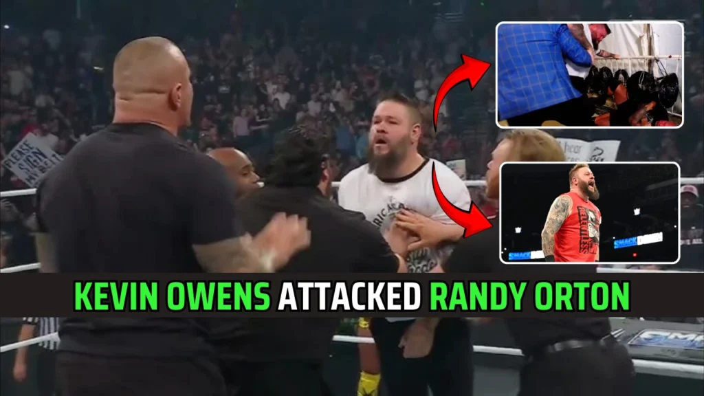 Kevin Owens Attacks Randy Orton On Backstage at Smackdown