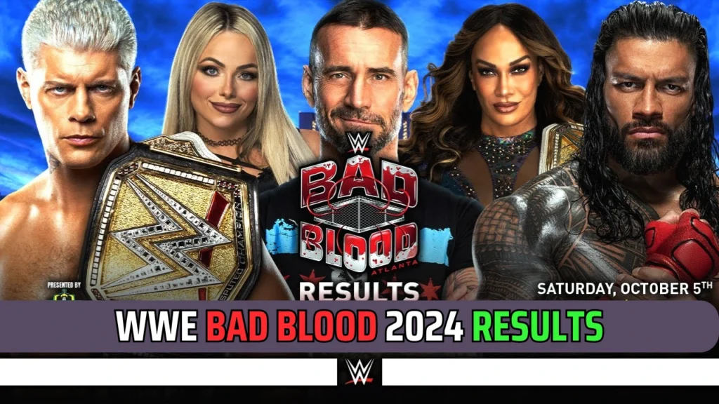 wwe bad blood 2024 results