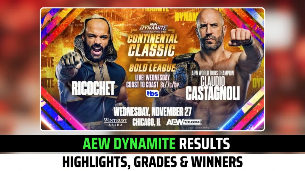 AEW Dynamite Results: Highlights, Grades, Winners, and Key Moments