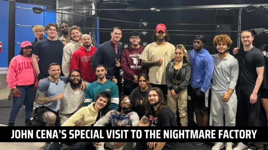 John Cena Visits Cody Rhodes Wrestling School Nightmare Factory