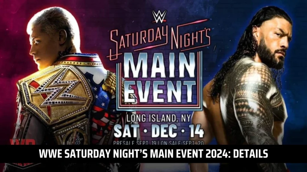 WWE Saturday Night’s Main Event 2024 Title Match & 2nd Ep. Date Announced