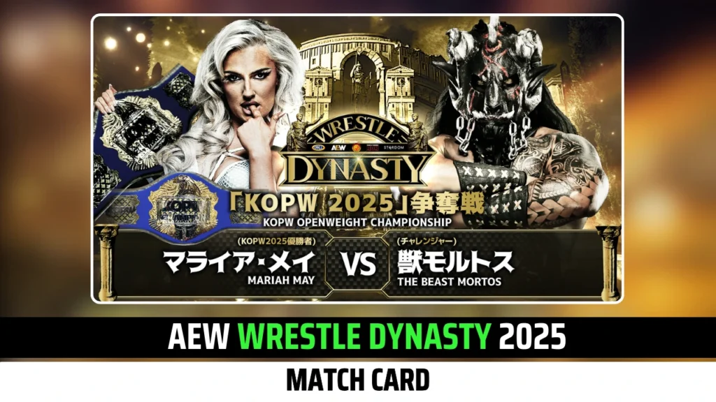 AEW Wrestle Dynasty 2025 Match Card Is Here