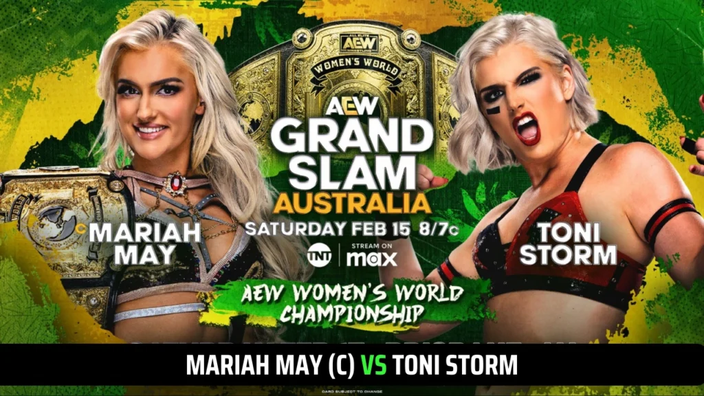 Official Match Card for AEW Grand Slam 2025