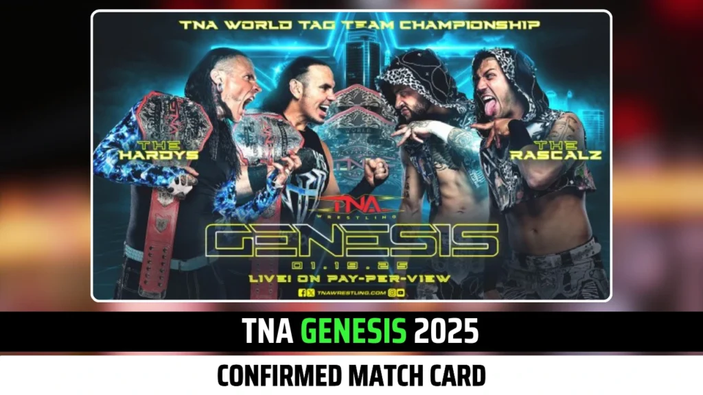 TNA Genesis 2025 Match Card Confirmed List!