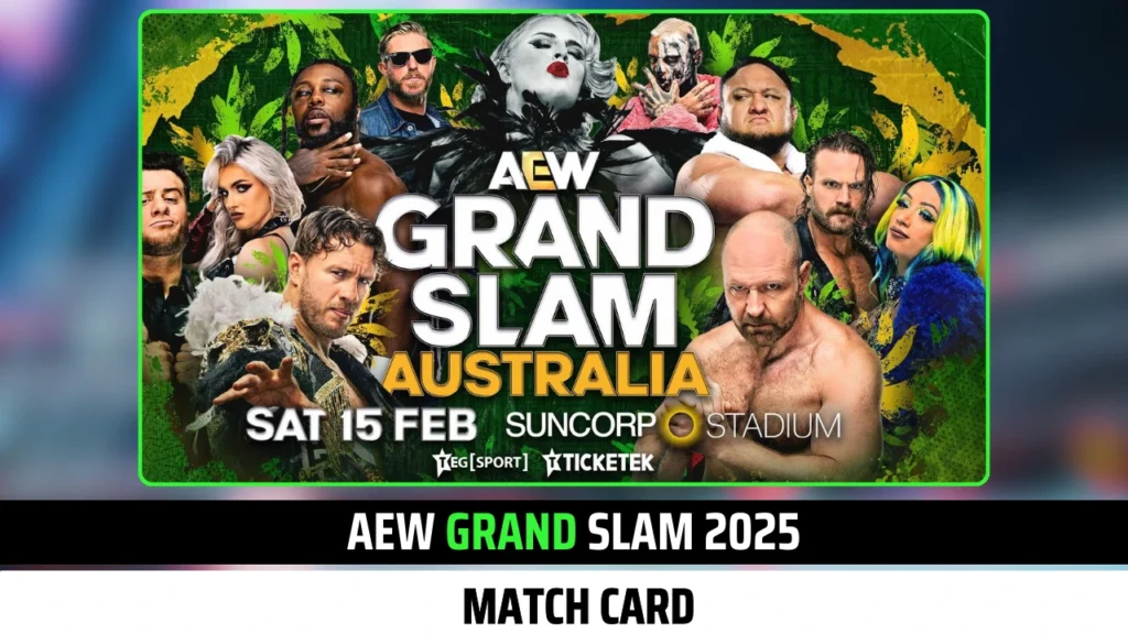 Official AEW Grand Slam 2025 Match Card