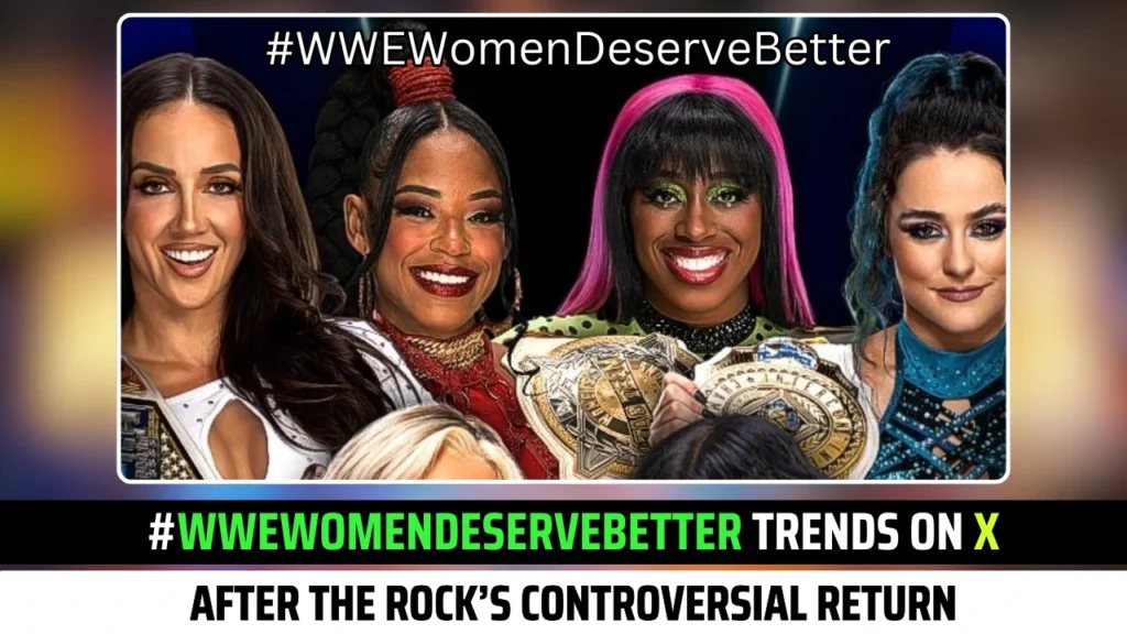 #WWEWomenDeserveBetter Explodes on X as The Rock’s Controversial Return Shakes SmackDown