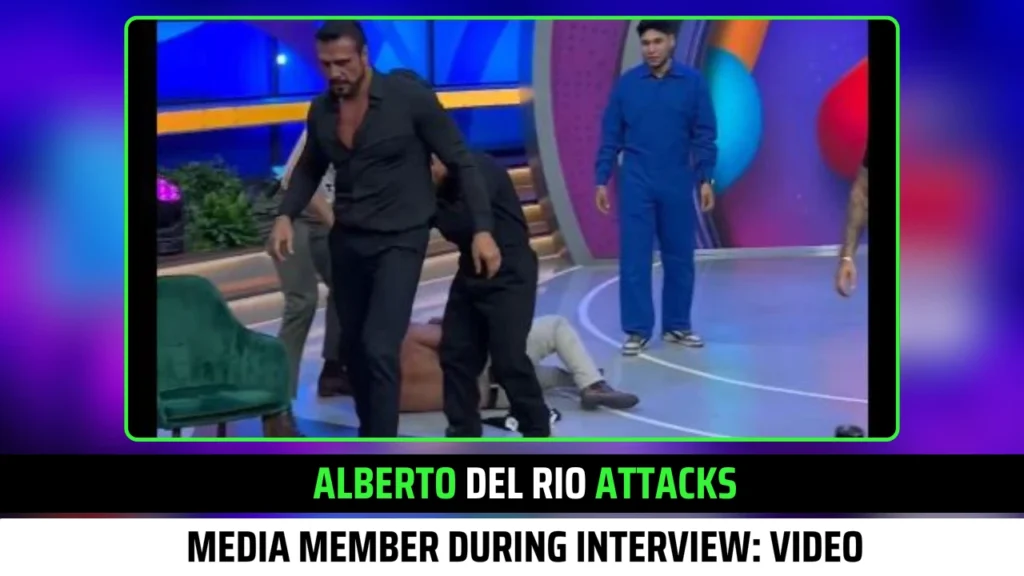 Alberto Del Rio Attacks Media Member during Interview: Video went Viral