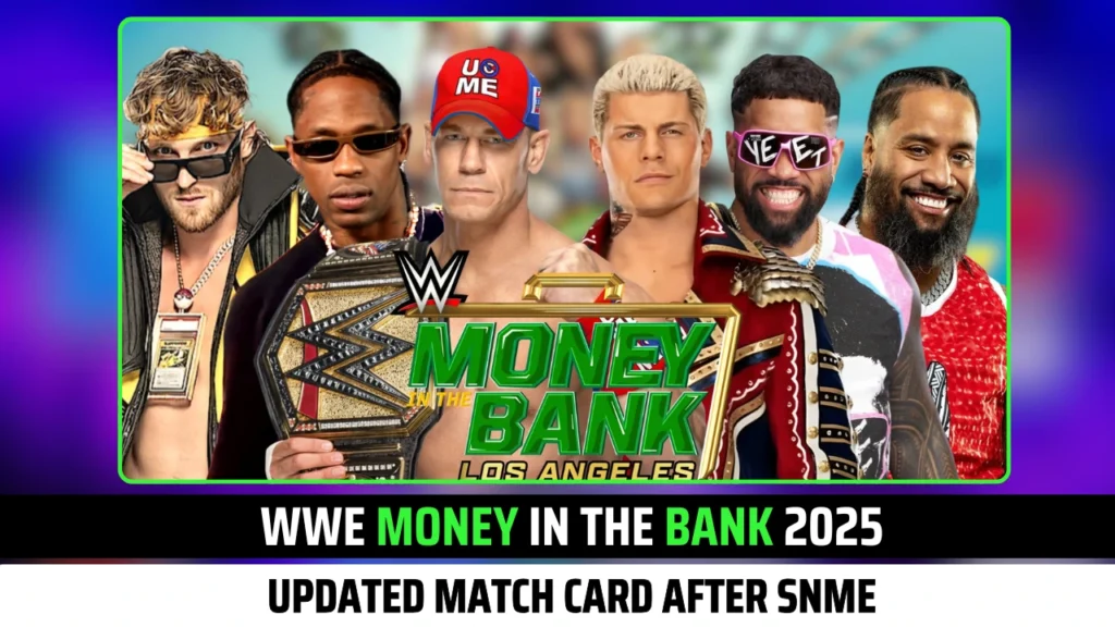 Latest & Updated Match Card for WWE Money in the Bank 2025