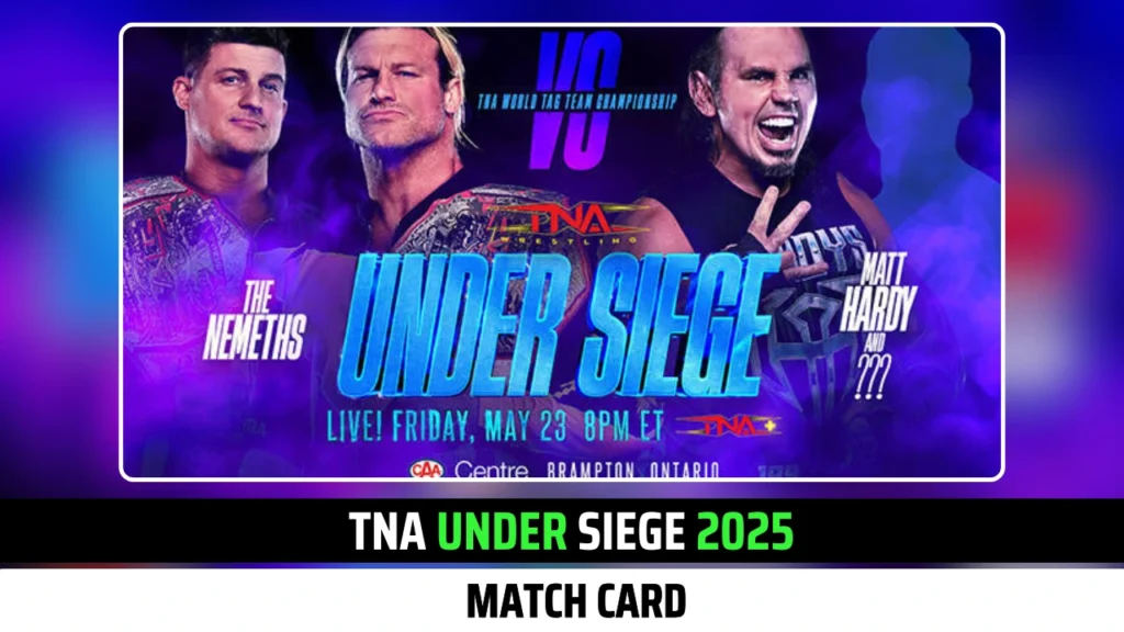 TNA Under Siege 2025 Match Card