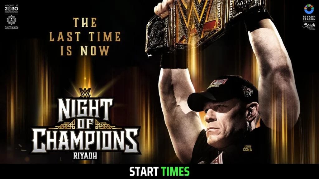 WWE Night of Champions 2025 Start Times: US, UK, CA, IN and More!