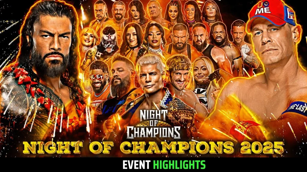 WWE Night of Champions 2025 Start Times: US, UK, CA, IN and More!