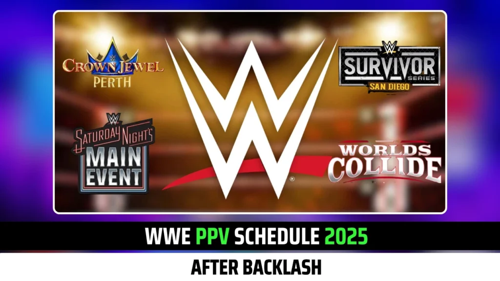 WWE PPV Schedule 2025 after Backlash