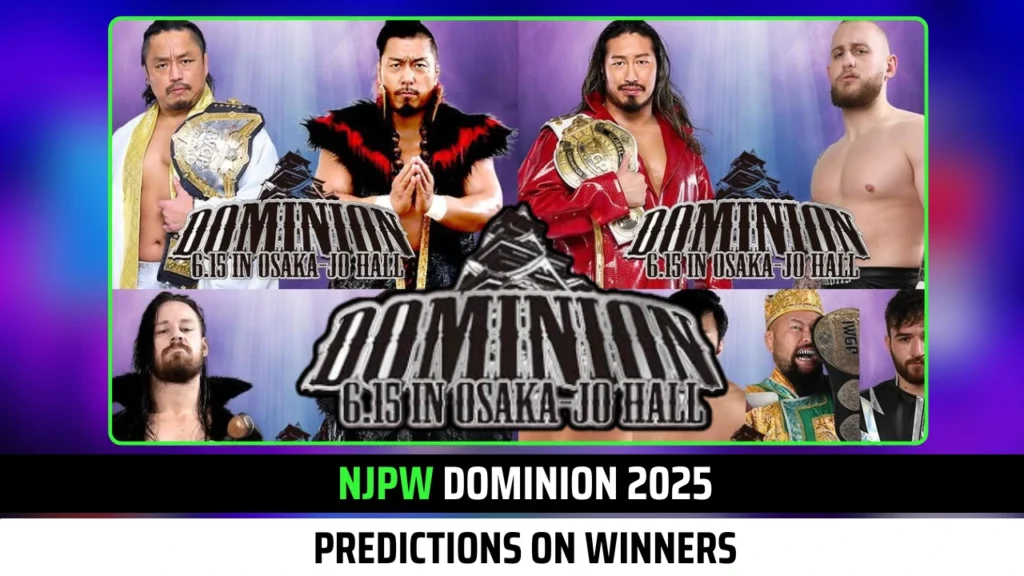 NJPW Dominion 2025 Predictions on Winners
