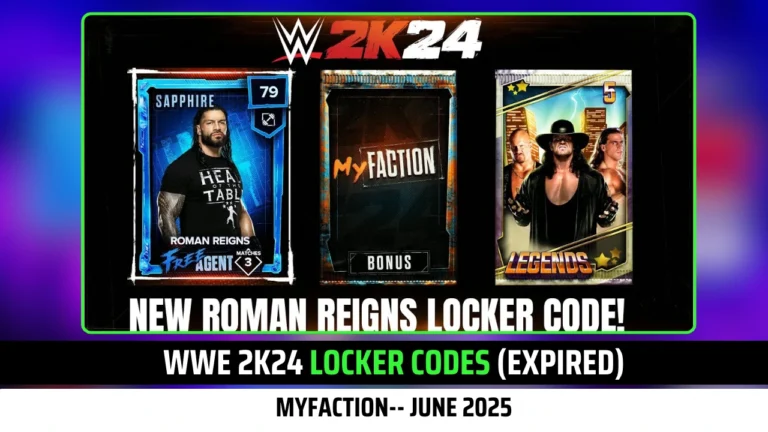 WWE 2K24 Locker Codes (Expired): June 2025