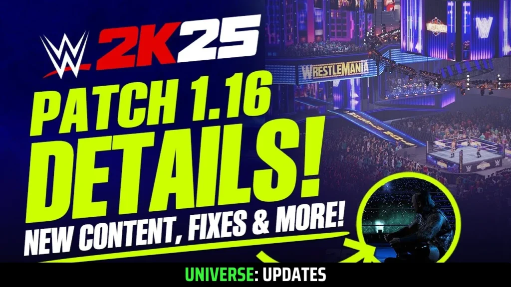 WWE 2K25 Patch 1.16 Update: Exclusive for Playstation, XBox, and PC