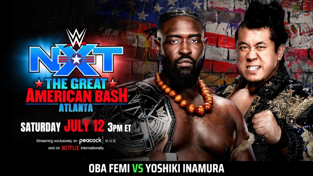 Official WWE NXT Great American Bash 2025 Match Card
