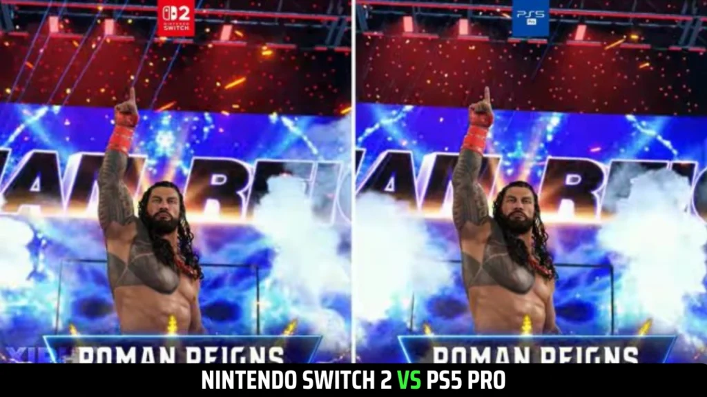 WWE 2K25 Nintendo Switch 2 vs PS5 Pro: Graphics Comparison