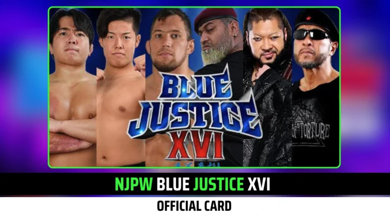 Official & Updated NJPW Blue Justice XVI Card