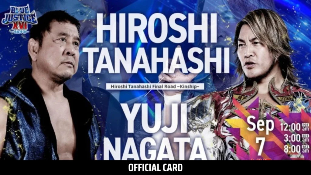 Official & Updated NJPW Blue Justice XVI Card