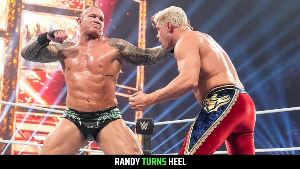 Randy Orton attacking Cody Rhodes