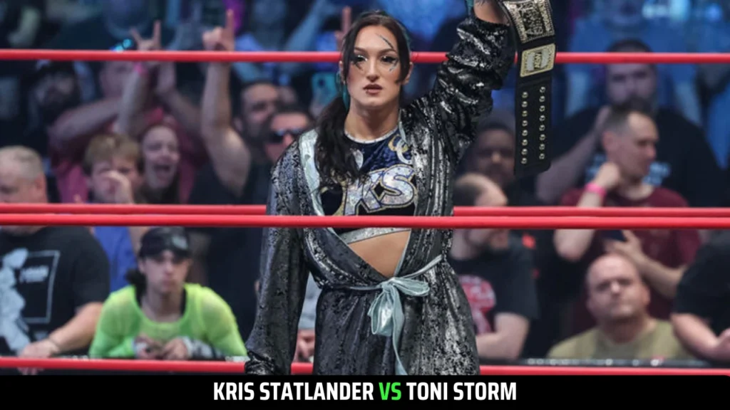 Kris Statlander with title in hand