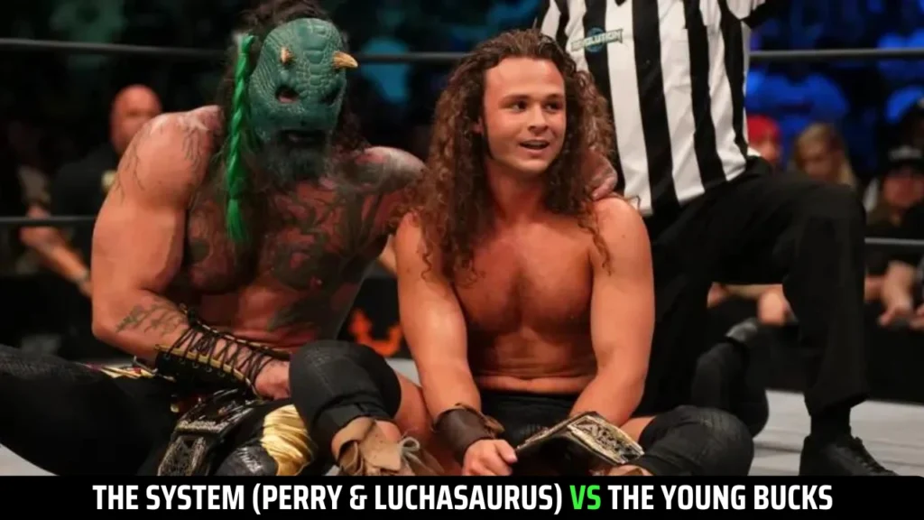 Jungle boy and Luchasaurus