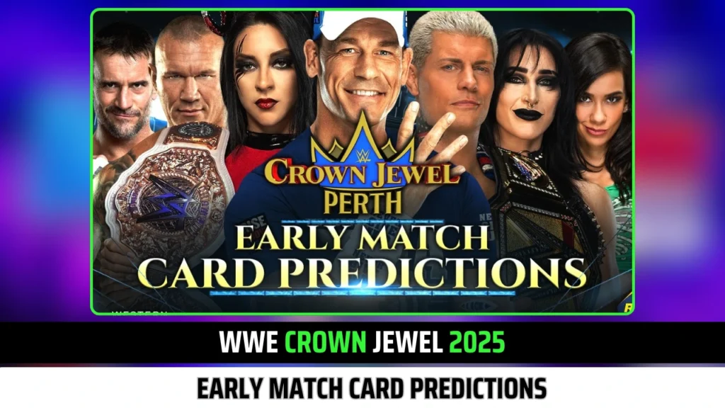 5 Early WWE Crown Jewel 2025 Match Card Predictions