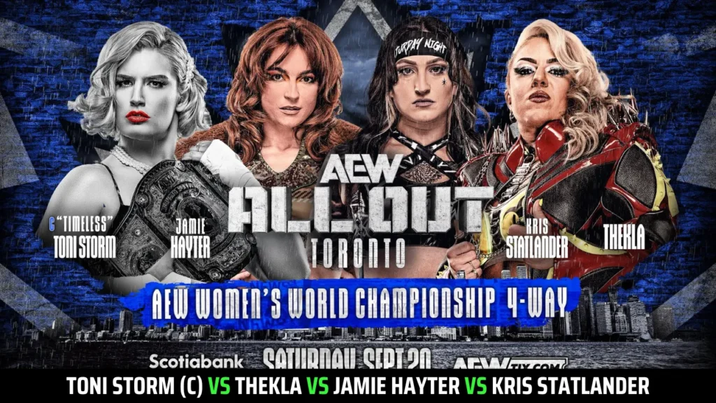 Toni Storm (c) vs. Thekla vs. Jamie Hayter vs. Kris Statlander