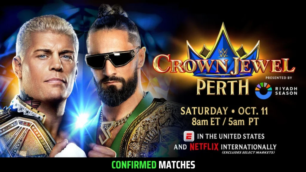 Cody Rhodes vs. Seth Rollins at WWE Crown Jewel 2025
