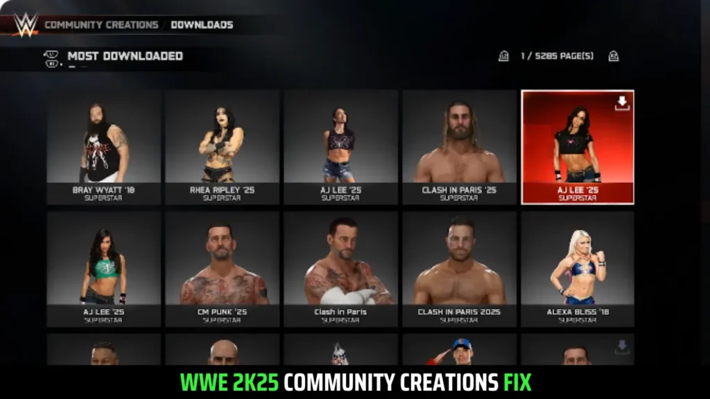 WWE 2K25 1.24 Patch Notes Update