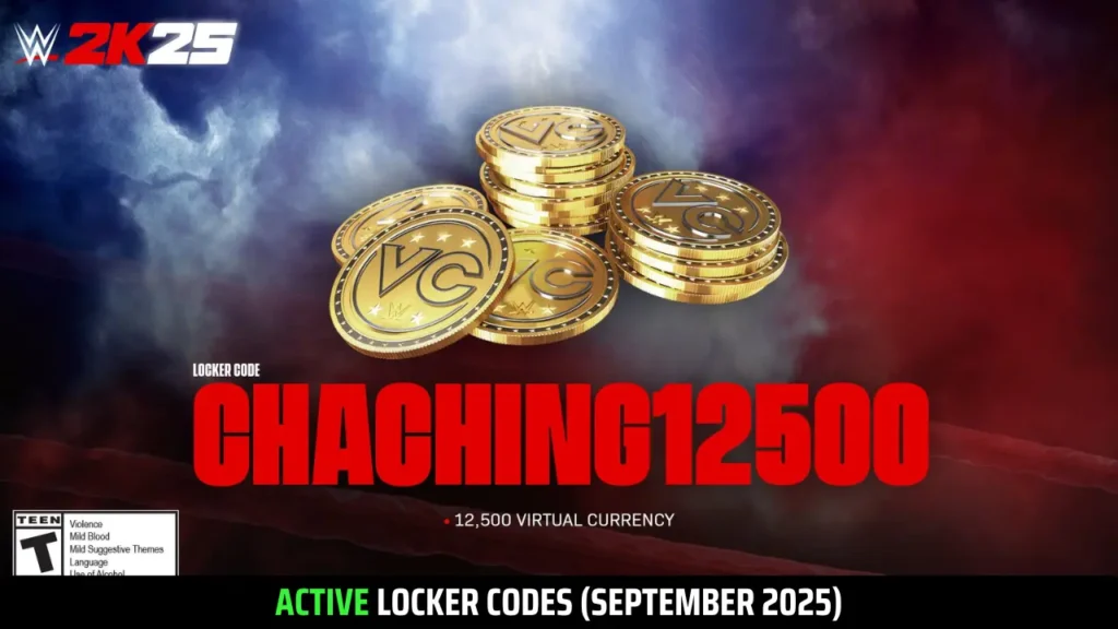WWE 2K25 Locker Codes September 2025