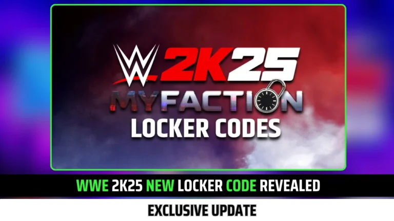 WWE 2K25 New Locker Code Revealed: Exclusive Update