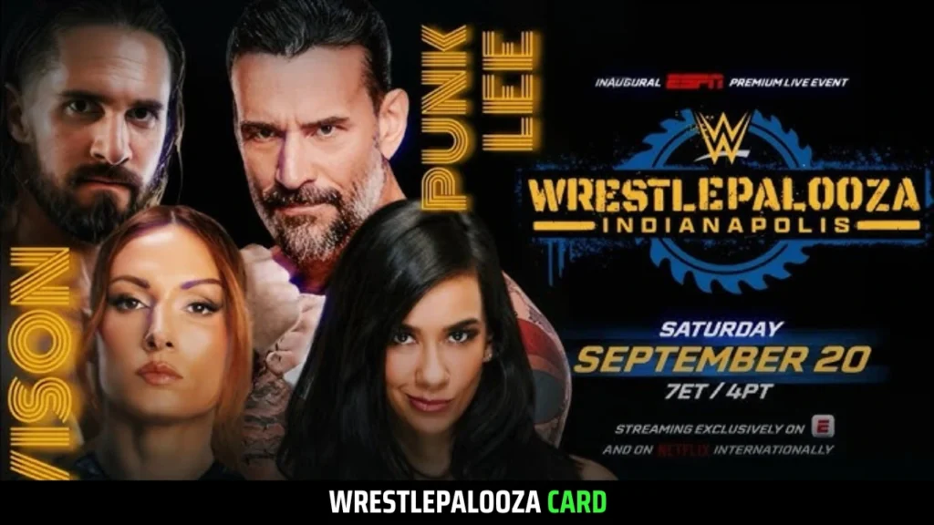 CM Punk, AJ Lee, Seth Rollins and Becky Lynch