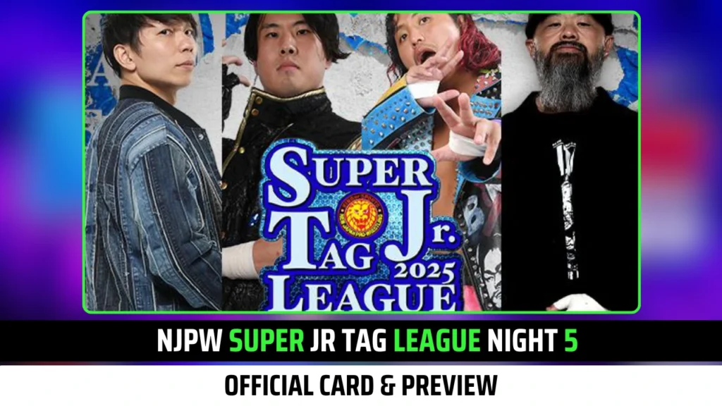 Official NJPW Super Jr Tag League Night 5 Card & Preview