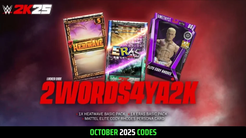 2WORDS4YA2K - WWE 2K25 Locker Code