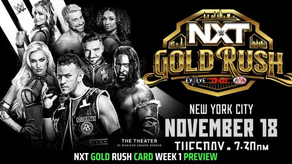 NXT Gold Rush Week 1 Poster