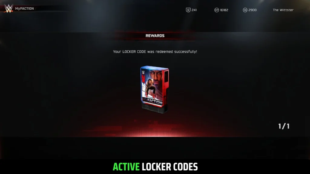 New WWE 2K25 Locker Code November 2025