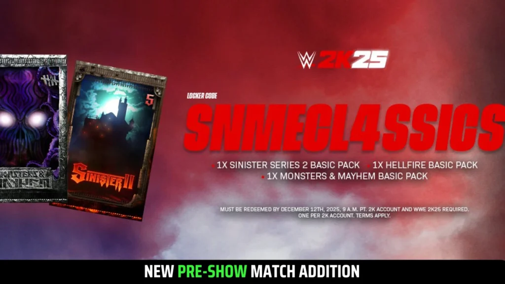 New WWE 2K25 Locker Code November 2025